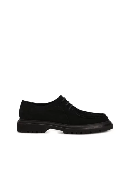 Derby Dolce And Gabbana sznurowany skórzany czarny