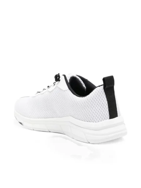 Sneakerși Bugatti cu broderie plasă alb