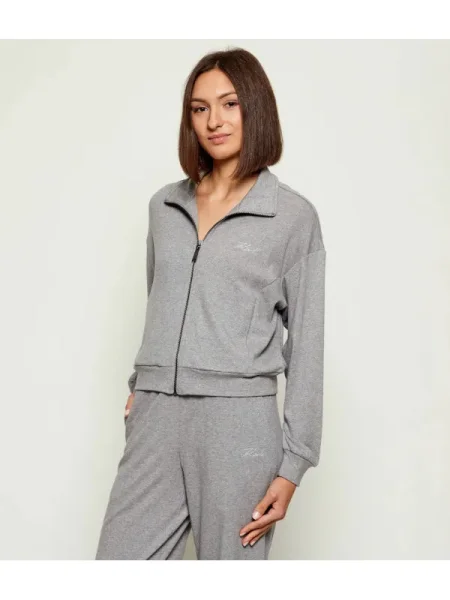 Karl Lagerfeld Hanorac Signature Lurex gri