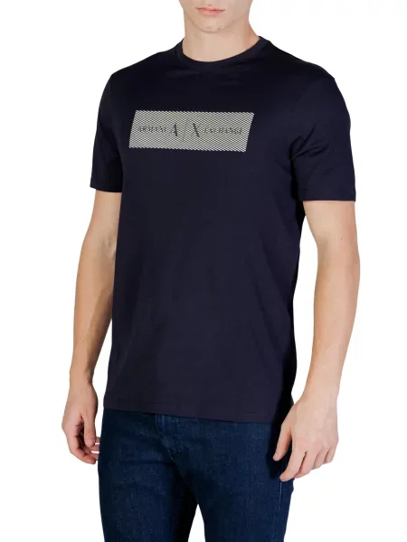Armani Exchange Tricou albastru
