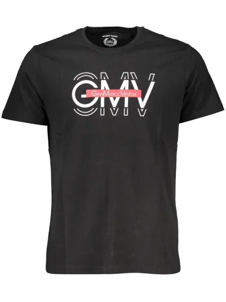 Tricou Gian Marco Venturi cu mâneci scurte negru
