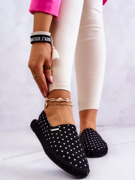 Espadrile Big Star Shoes cu buline negru