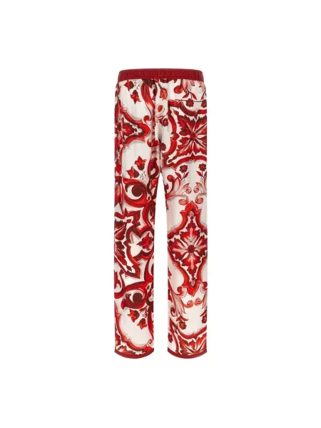Spodnie Dolce And Gabbana czerwone