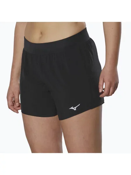Дамски къси панталони за бягане Mizuno Alpha black черно