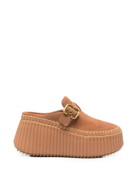 Papuci tip mules Chloé cu cataramă