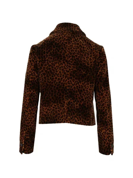 Geacă Tagliatore cu imagine cu model leopard maro