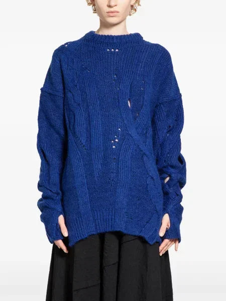 Pulover Halos zdrențuiți albastru