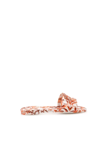 Klapki Dolce And Gabbana pomarańczowe
