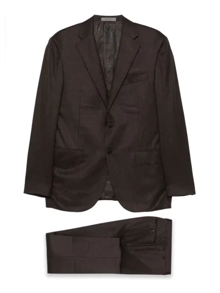 Costum Corneliani de lână de costum maro