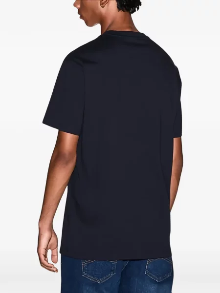 Μπλούζα Armani Exchange με αυτόγραφο μπλε