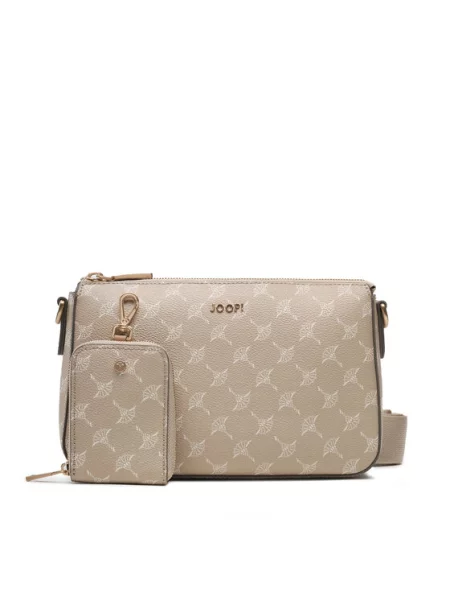 JOOP! Torba preko ramena taupe siva / bijela bež