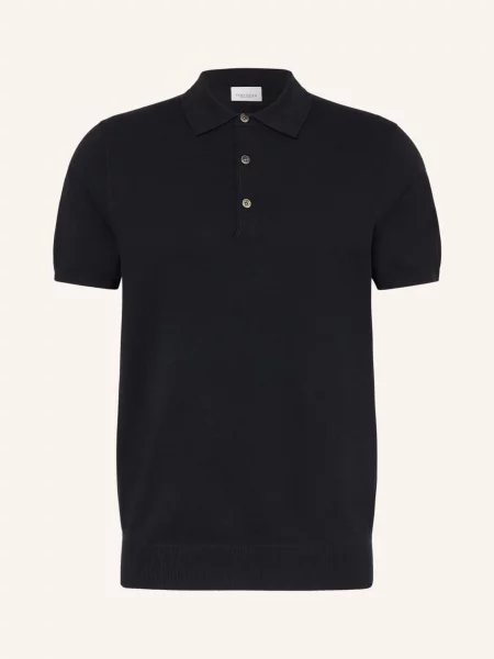 Profuomo Pletené Polo Tričko černá