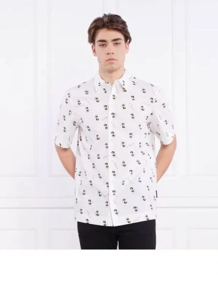 Karl Lagerfeld Cămașă CASUAL alb