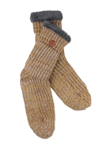 Bickley + Mitchell Amsterdam Nogavice rjava / gorčica siva