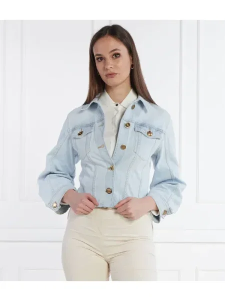 Pinko Geacă de blug BOB GIUBBINO | Cropped Fit albastru