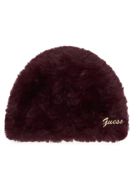 Guess Czapka Bordowy