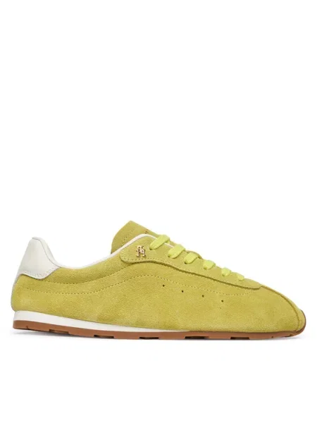 Tommy Hilfiger Αθλητικά Th Bella Low Runner Suede πράσινο