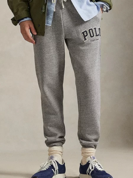 Спортивні штани Polo Ralph Lauren з аплікацією сірий