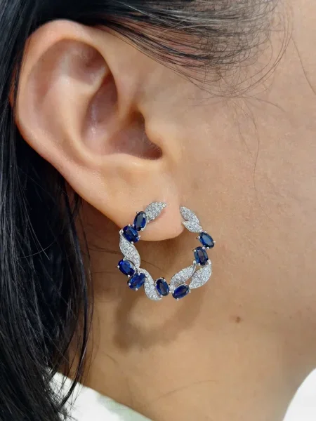 Σκουλαρίκια Hyt Jewelry λευκό
