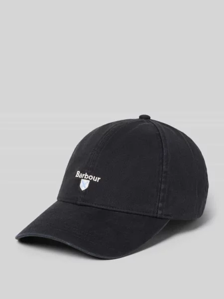 Czapka z daszkiem z czystej bawełny model CASCADE' Barbour czarna