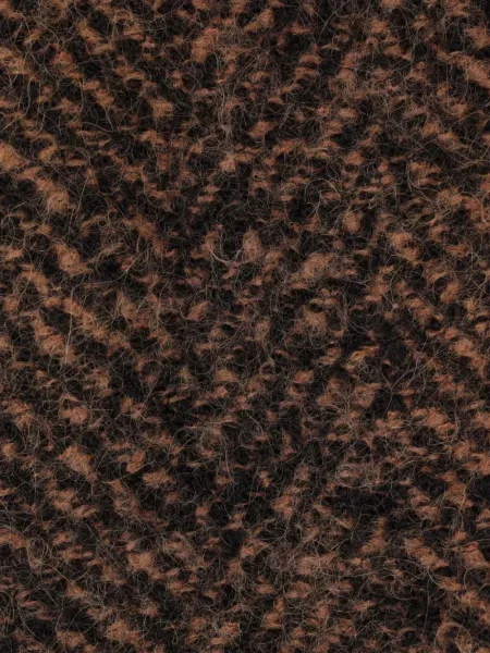 Palton Alberta Ferretti cu model herringbone maro