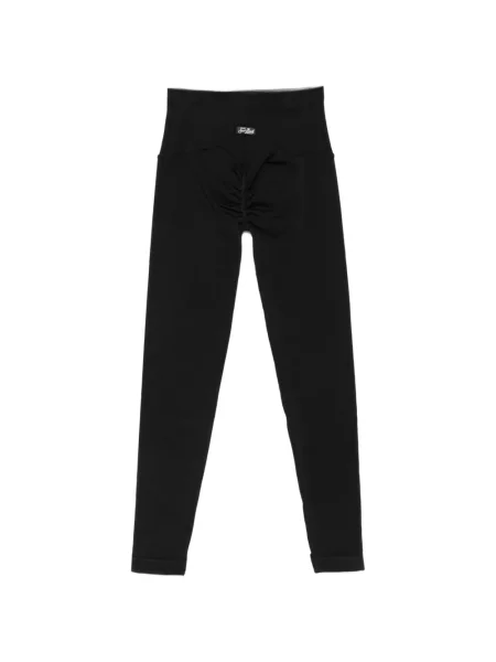 Leggings Mc2 Saint Barth cu volane negru