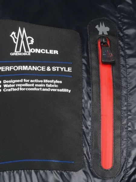 Cardigan Moncler Grenoble cu glugă negru