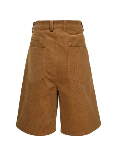 Pantaloni scurți Bonbom de catifea cord maro