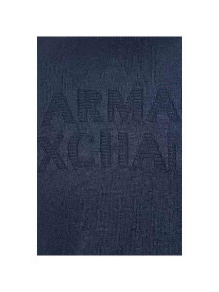 Sweter Armani Exchange wełniany niebieski