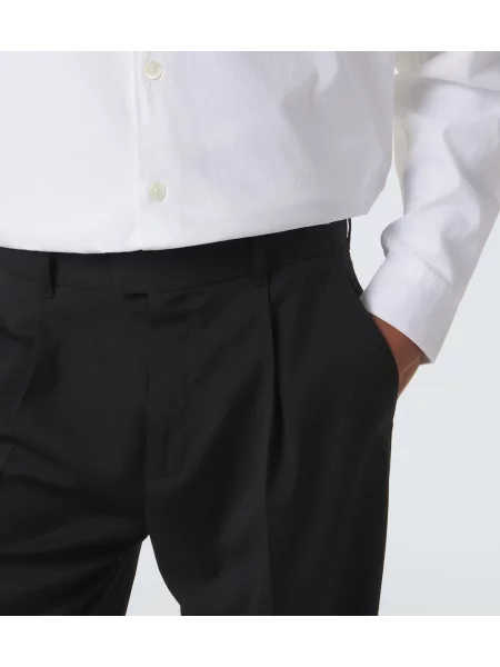 Pantaloni Our Legacy de lână negru