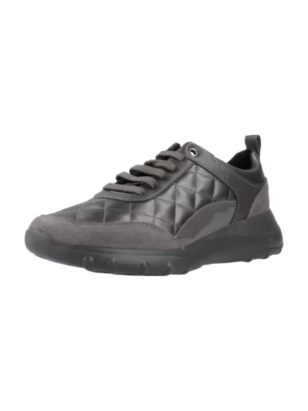 Lniane sneakersy Geox szare