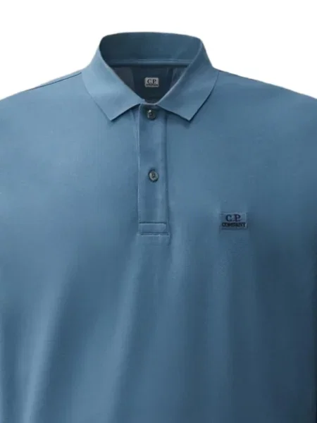Μακρύς polo C.p. Company με αυτόγραφο μπλε