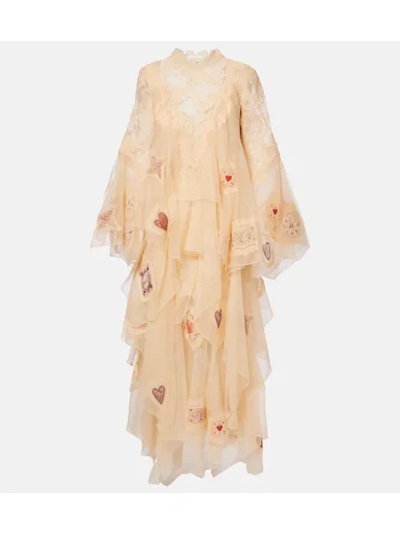 Jedwabna sukienka Zimmermann żółta