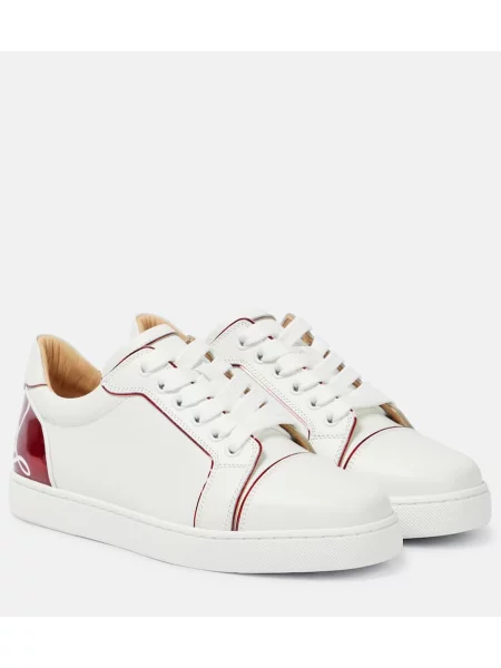 Kožené tenisky Christian Louboutin bílé
