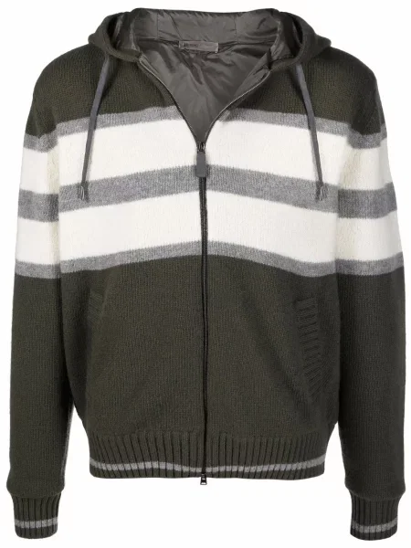 Cardigan Herno cu glugă verde