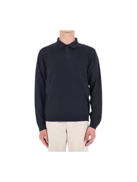Sweter Roberto Collina wełniany niebieski