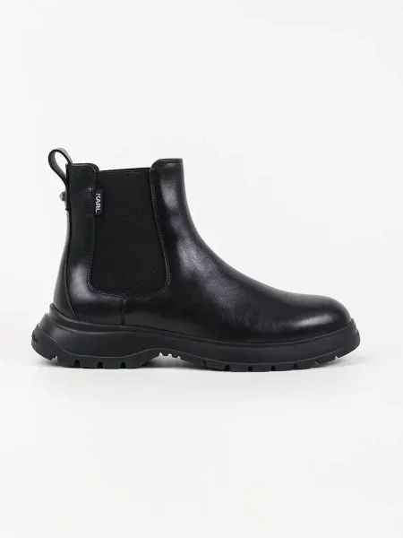 Кожени обувки Karl Lagerfeld MAGNUS мъжки черно