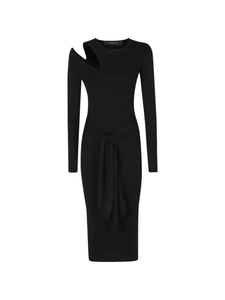 Rochie midi Federica Tosi cu legături negru