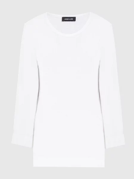 Лонгслів з льону Anneclaire білий