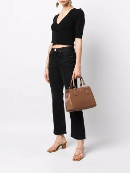 Malá crossbody kabelka Michael Michael Kors hnědá