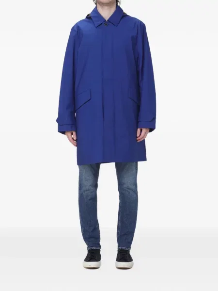 Palton Paul Smith cu glugă albastru