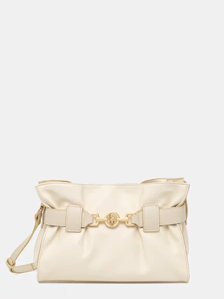 U.S. Polo Assn. torebka crossbody z imitacji skóry JANE beżowa