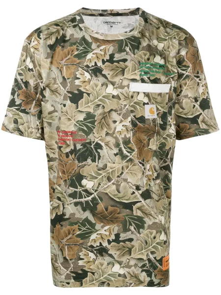 Tricou Heron Preston cu imagine verde