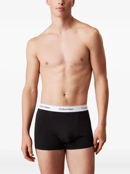 Boxeri Calvin Klein Underwear cu autograf negru