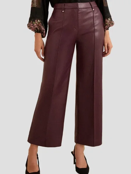 Love & roses Pantaloni cireș roșu