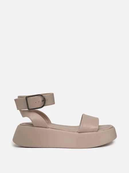 Сандалії YUKI світло-коричневий екошкіра коричневі