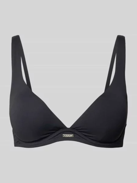 Góra od bikini z detal z logo model MONOCHROME BEACH' Joop! Collection czarne