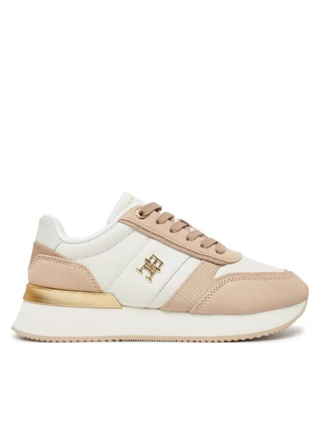 Sneakersy Tommy Hilfiger beżowe