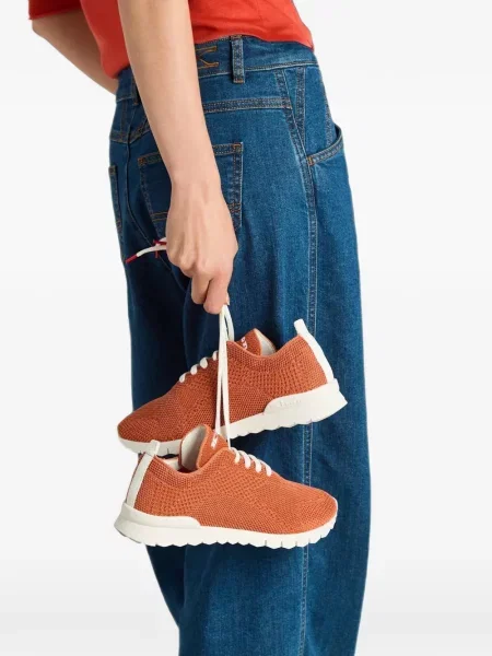 Sneakerși Kiton portocaliu
