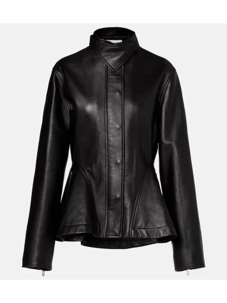 Cu peplum geanta de piele Alaïa negru
